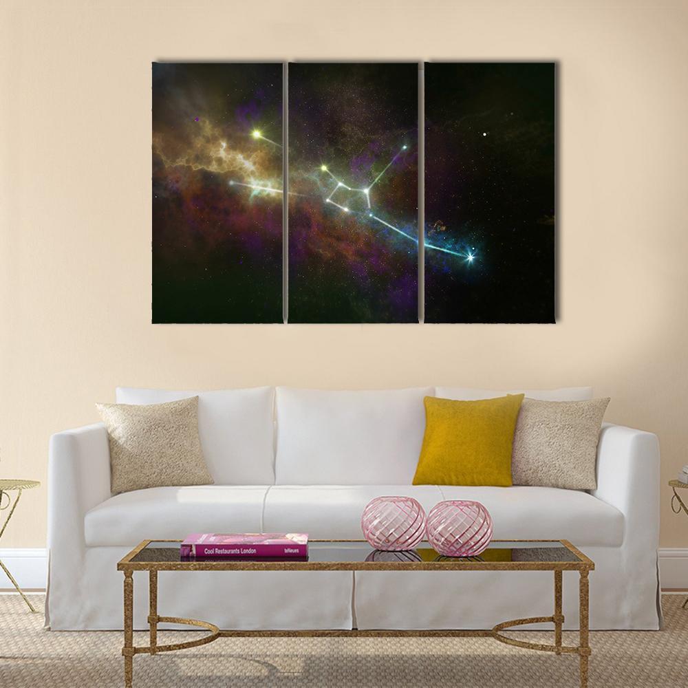 Taurus Constellation Canvas Wall Art-3 Horizontal-Gallery Wrap-25" x 16"-Tiaracle