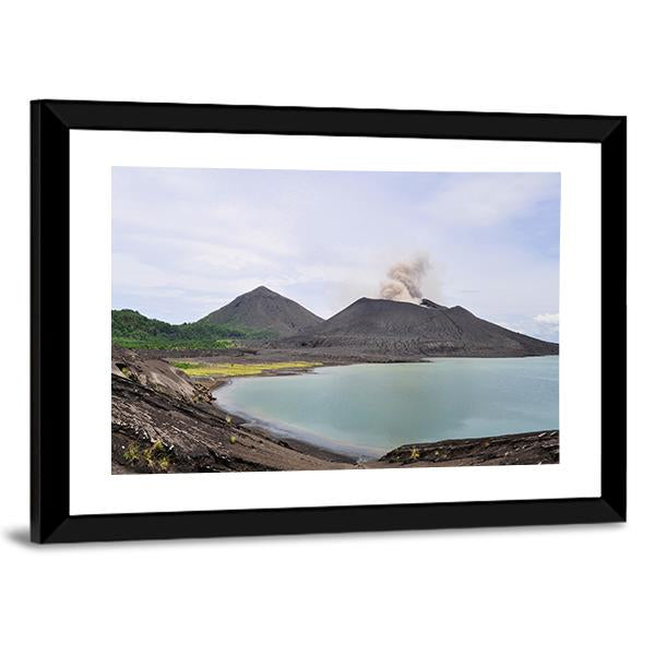 Tavurvur Volcano Panoramic Canvas Wall Art-1 Piece-36" x 12"-Tiaracle