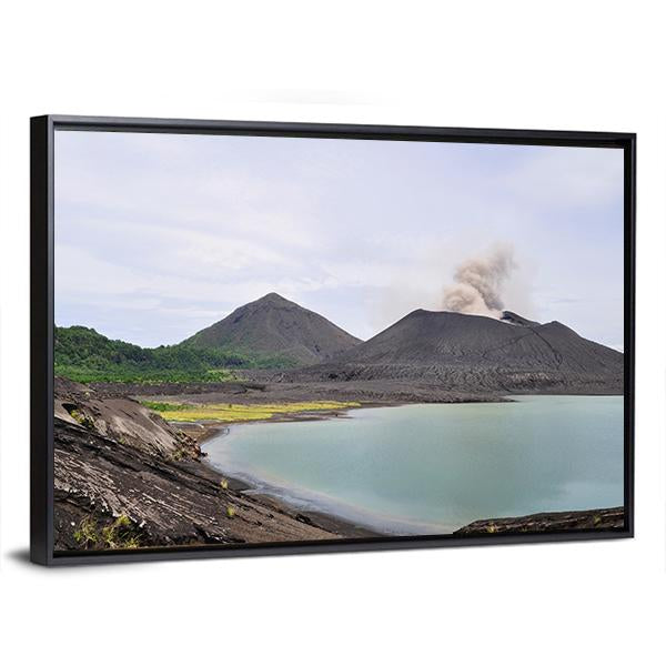 Tavurvur Volcano Panoramic Canvas Wall Art-1 Piece-36" x 12"-Tiaracle