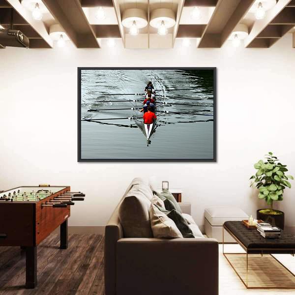 Teamwork For Success Canvas Wall Art-5 Horizontal-Gallery Wrap-22" x 12"-Tiaracle