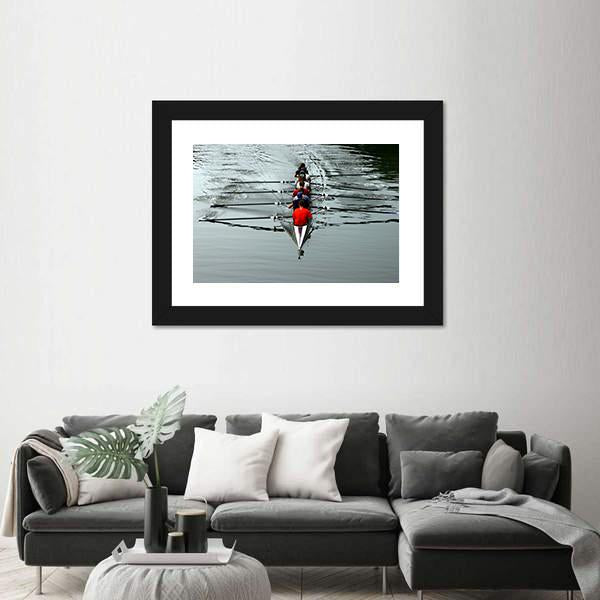 Teamwork For Success Canvas Wall Art-1 Piece-Framed Print-20&quot; x 16&quot;-Tiaracle