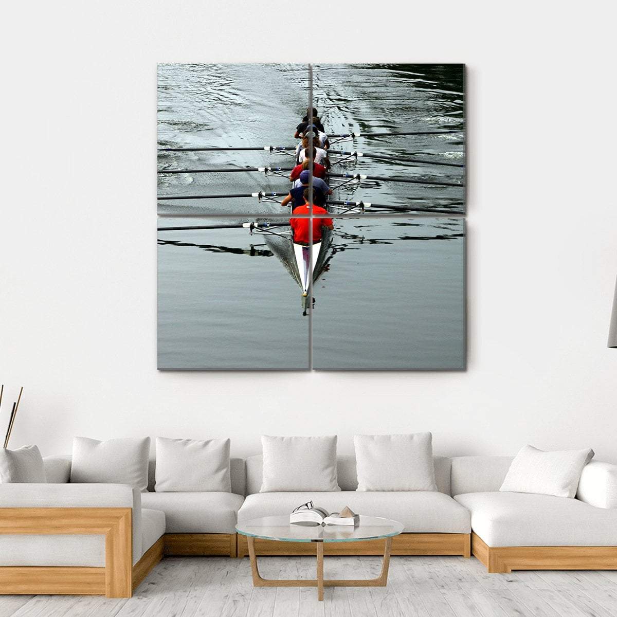 Teamwork For Success Canvas Wall Art-4 Square-Gallery Wrap-17" x 17"-Tiaracle