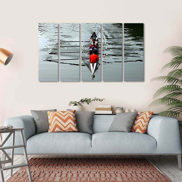 Teamwork For Success Canvas Wall Art-5 Horizontal-Gallery Wrap-22" x 12"-Tiaracle