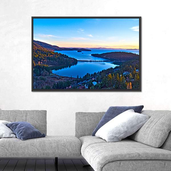 Teddy Bear Cove Bay Canvas Wall Art-1 Piece-Floating Frame-24" x 16"-Tiaracle