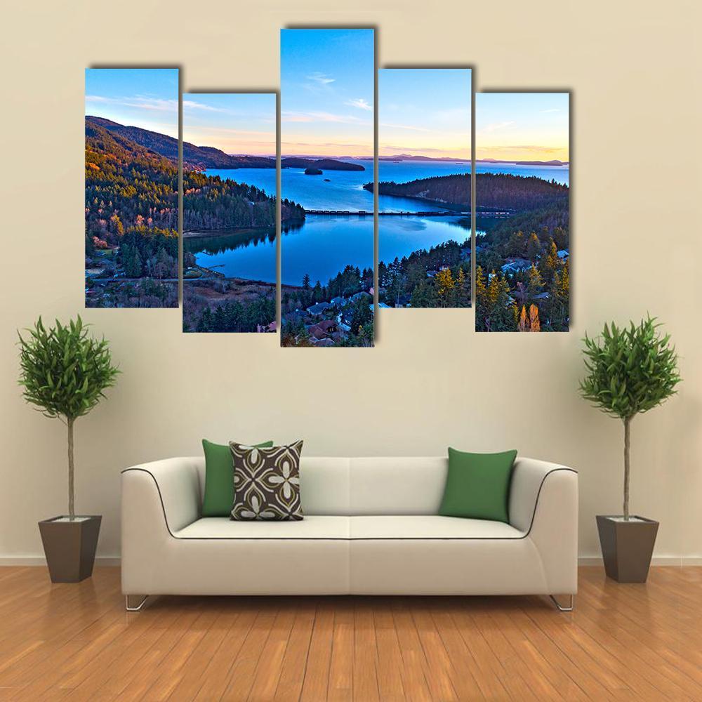 Teddy Bear Cove Bay Canvas Wall Art-5 Pop-Gallery Wrap-47" x 32"-Tiaracle