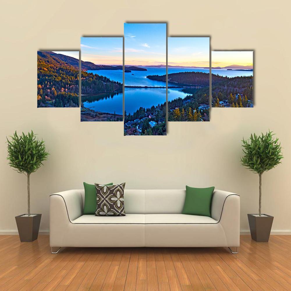Teddy Bear Cove Bay Canvas Wall Art-5 Star-Gallery Wrap-62" x 32"-Tiaracle