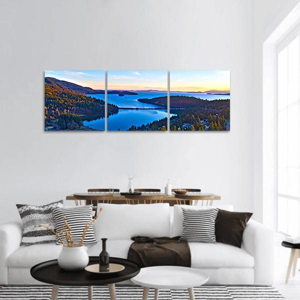 Teddy Bear Cove Bay Panoramic Canvas Wall Art-3 Piece-25" x 08"-Tiaracle