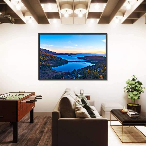 Teddy Bear Cove Bay Panoramic Canvas Wall Art-1 Piece-36" x 12"-Tiaracle