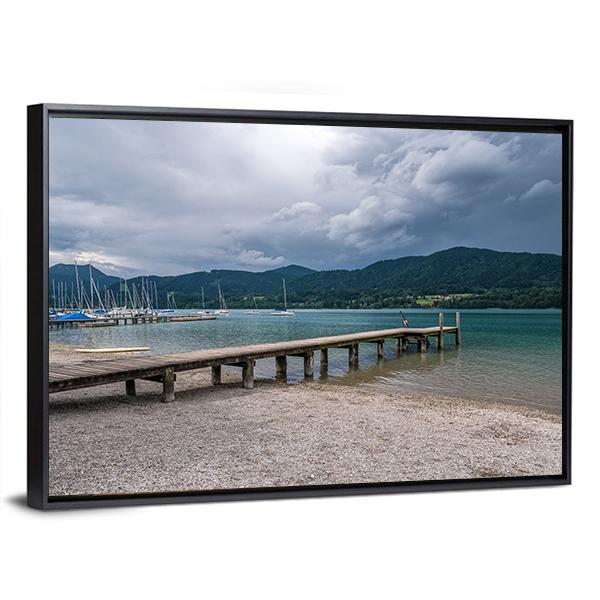 Tegernsee Lake Germany Canvas Wall Art-3 Horizontal-Gallery Wrap-25" x 16"-Tiaracle