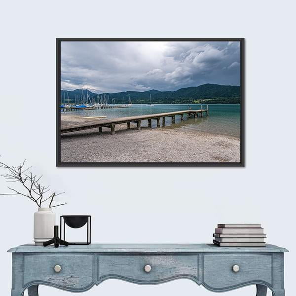Tegernsee Lake Germany Canvas Wall Art-3 Horizontal-Gallery Wrap-25" x 16"-Tiaracle