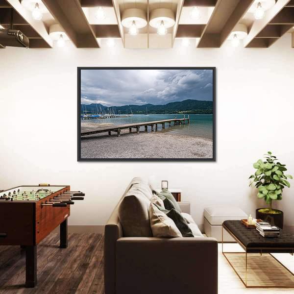 Tegernsee Lake Germany Canvas Wall Art-3 Horizontal-Gallery Wrap-25" x 16"-Tiaracle