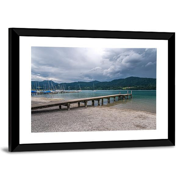 Tegernsee Lake Germany Canvas Wall Art-3 Horizontal-Gallery Wrap-25" x 16"-Tiaracle