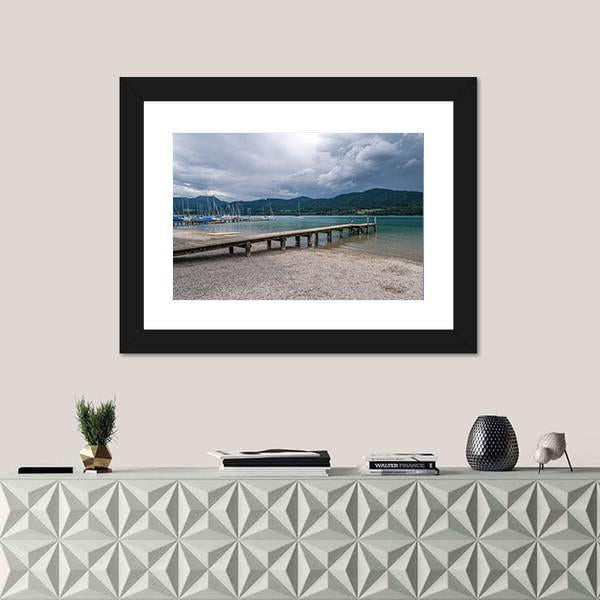Tegernsee Lake Germany Canvas Wall Art-3 Horizontal-Gallery Wrap-25" x 16"-Tiaracle