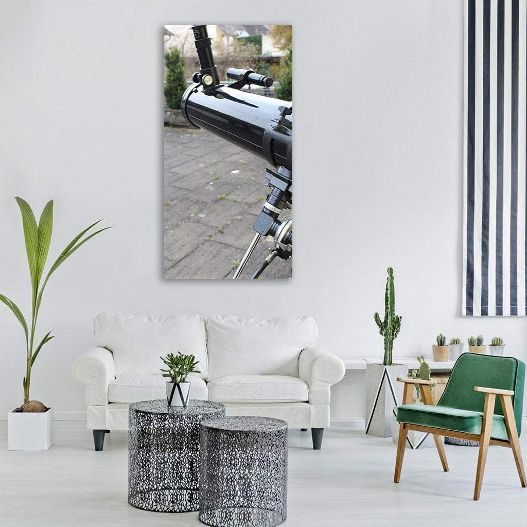 Telescope View Vertical Canvas Wall Art-1 Vertical-Gallery Wrap-12" x 24"-Tiaracle