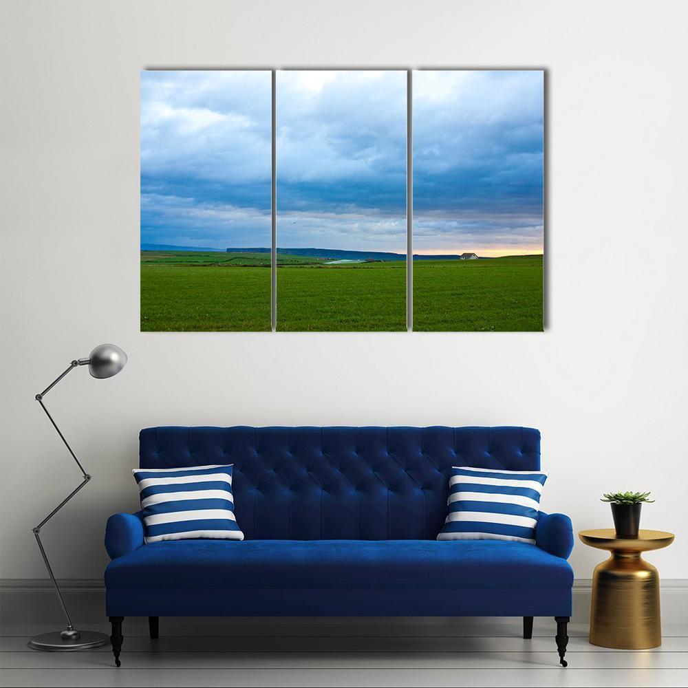 Tempest In Scotland Canvas Wall Art-3 Horizontal-Gallery Wrap-37" x 24"-Tiaracle