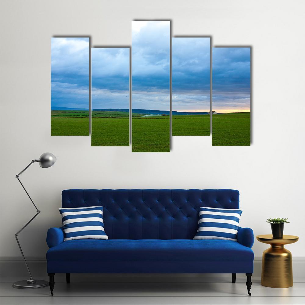 Tempest In Scotland Canvas Wall Art-5 Pop-Gallery Wrap-47" x 32"-Tiaracle