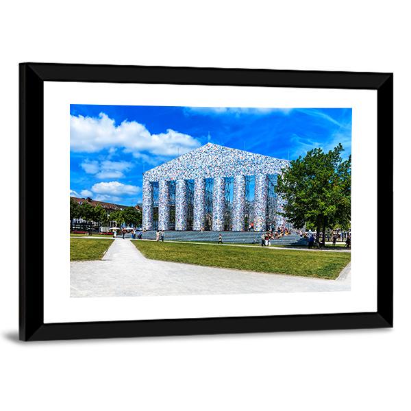 Temple At The Friedrichsplatz Germany Canvas Wall Art-3 Horizontal-Gallery Wrap-25" x 16"-Tiaracle
