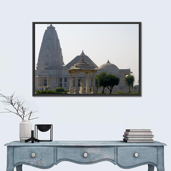 Temple Birla In Jaipur Canvas Wall Art-3 Horizontal-Gallery Wrap-25" x 16"-Tiaracle