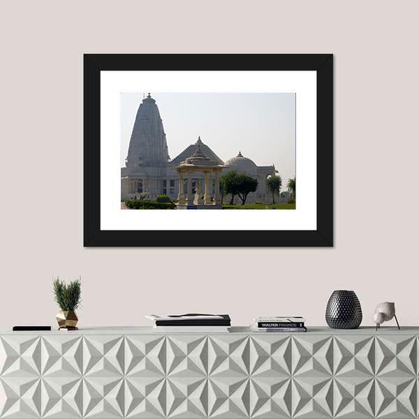 Temple Birla In Jaipur Canvas Wall Art-3 Horizontal-Gallery Wrap-25" x 16"-Tiaracle
