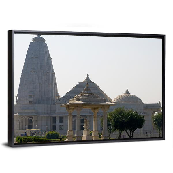 Temple Birla In Jaipur Canvas Wall Art-3 Horizontal-Gallery Wrap-25" x 16"-Tiaracle