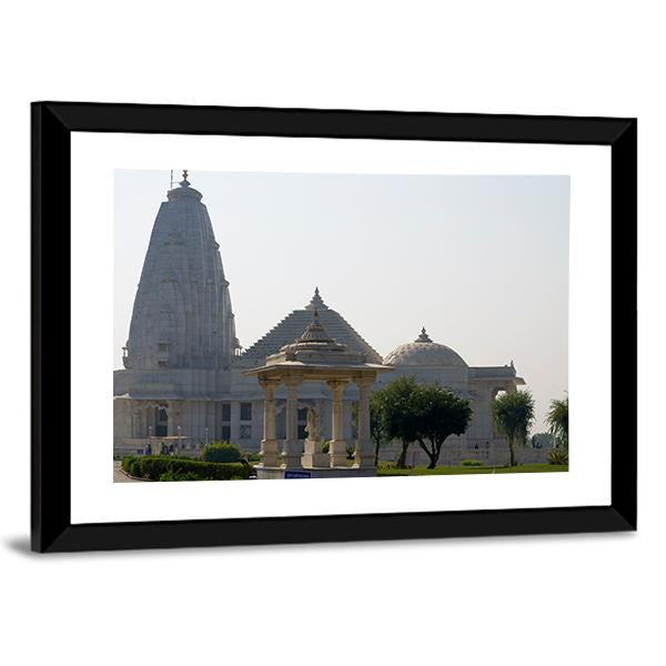 Temple Birla In Jaipur Canvas Wall Art-3 Horizontal-Gallery Wrap-25" x 16"-Tiaracle
