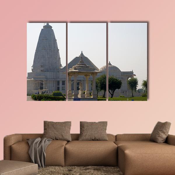 Temple Birla In Jaipur Canvas Wall Art-3 Horizontal-Gallery Wrap-25" x 16"-Tiaracle