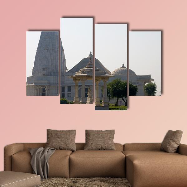 Temple Birla In Jaipur Canvas Wall Art-4 Pop-Gallery Wrap-50" x 32"-Tiaracle