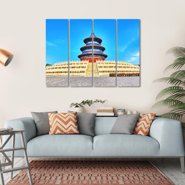 Temple In Beijing China Canvas Wall Art-4 Horizontal-Gallery Wrap-34" x 24"-Tiaracle