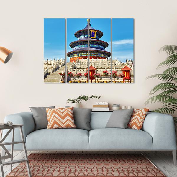 Temple Of Heaven Beijing Canvas Wall Art-4 Horizontal-Gallery Wrap-34" x 24"-Tiaracle