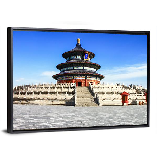 Temple Of Heaven Beijing Canvas Wall Art-3 Horizontal-Gallery Wrap-25" x 16"-Tiaracle