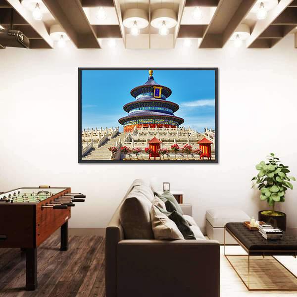 Temple Of Heaven Beijing Canvas Wall Art-3 Horizontal-Gallery Wrap-25" x 16"-Tiaracle