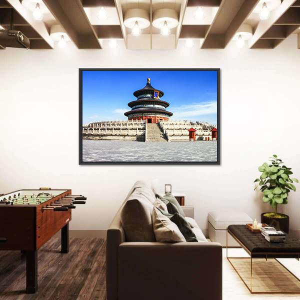 Temple Of Heaven Beijing Canvas Wall Art-3 Horizontal-Gallery Wrap-25" x 16"-Tiaracle