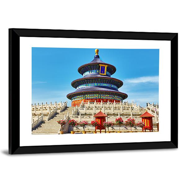 Temple Of Heaven Beijing Canvas Wall Art-3 Horizontal-Gallery Wrap-25" x 16"-Tiaracle