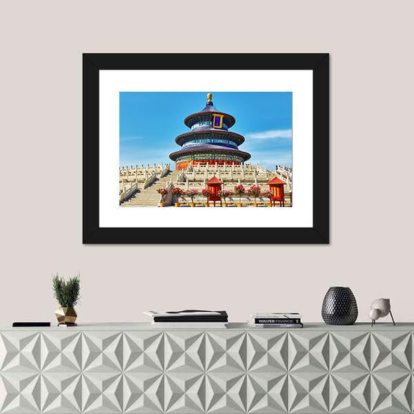 Temple Of Heaven Beijing Canvas Wall Art-3 Horizontal-Gallery Wrap-25" x 16"-Tiaracle