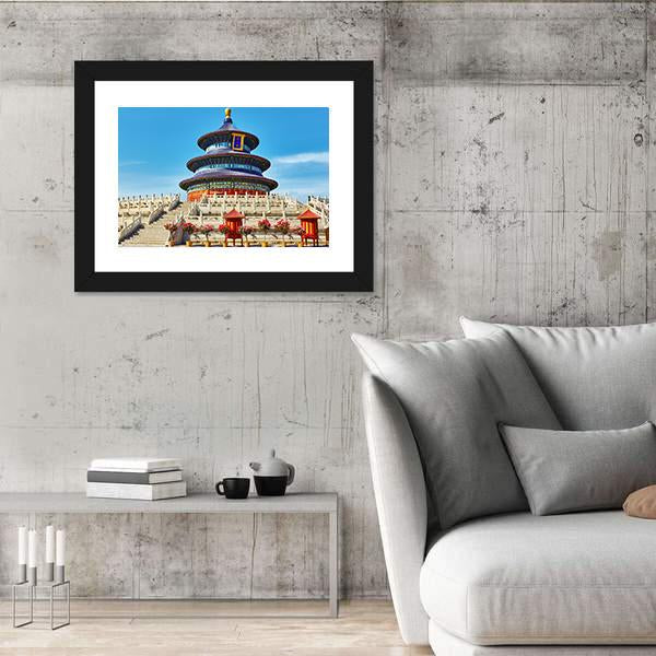 Temple Of Heaven Beijing Canvas Wall Art-5 Horizontal-Gallery Wrap-22" x 12"-Tiaracle