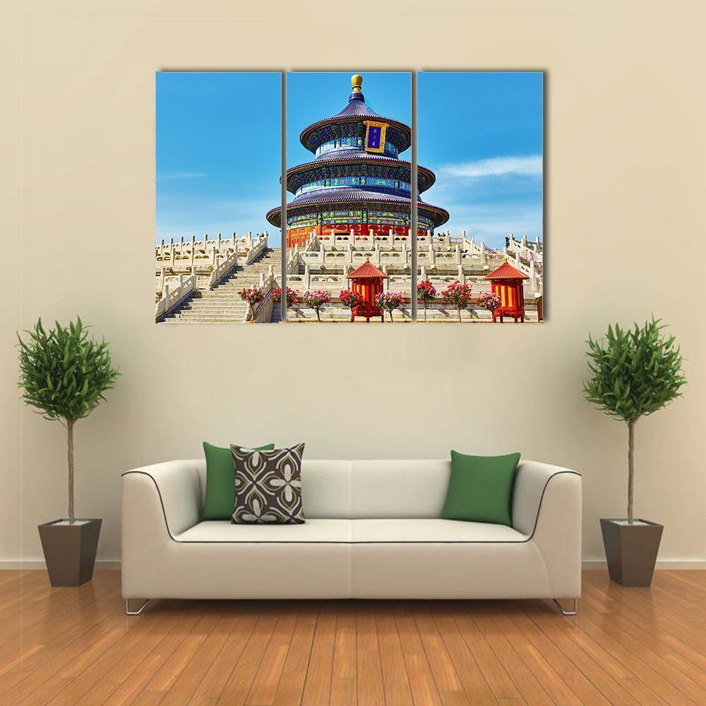 Temple Of Heaven Beijing Canvas Wall Art-3 Horizontal-Gallery Wrap-37" x 24"-Tiaracle