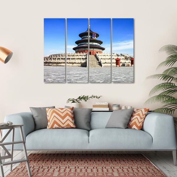 Temple Of Heaven Beijing Canvas Wall Art-4 Horizontal-Gallery Wrap-34" x 24"-Tiaracle