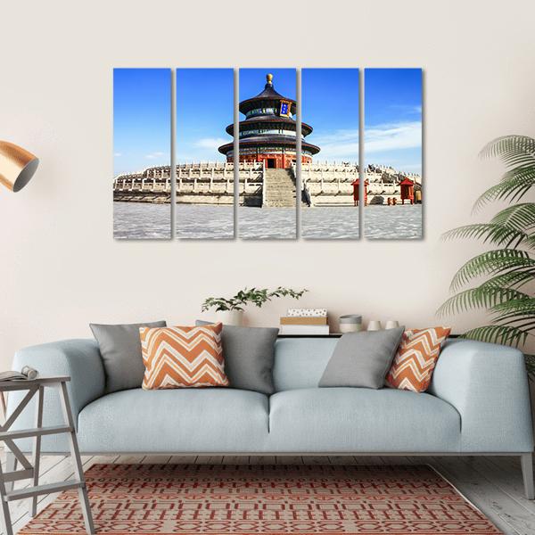 Temple Of Heaven Beijing Canvas Wall Art-5 Horizontal-Gallery Wrap-22" x 12"-Tiaracle