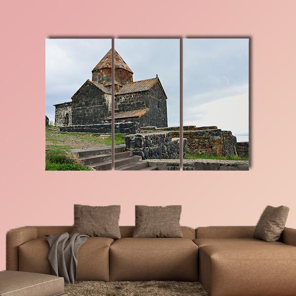 Shrine Of Armenian People Canvas Wall Art-3 Horizontal-Gallery Wrap-37" x 24"-Tiaracle