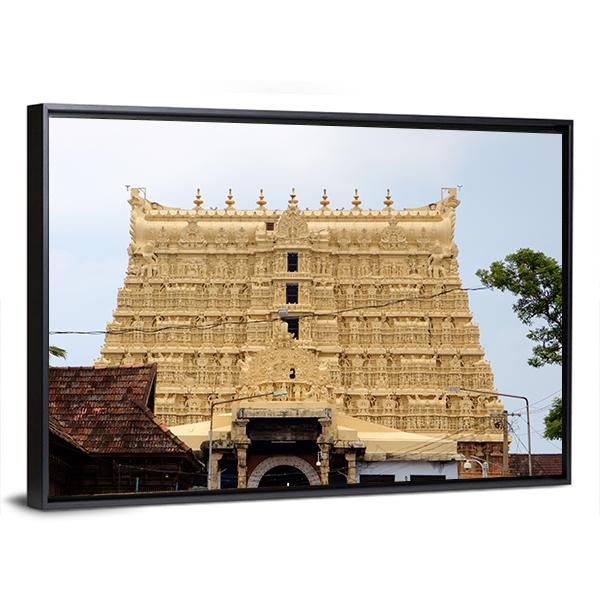 Temple Of Thiruvananthapuram Canvas Wall Art-3 Horizontal-Gallery Wrap-25" x 16"-Tiaracle