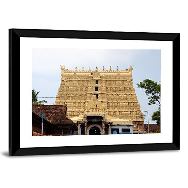 Temple Of Thiruvananthapuram Canvas Wall Art-3 Horizontal-Gallery Wrap-25" x 16"-Tiaracle