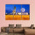 Temple To The Buddha With Full Moon In Thailand Canvas Wall Art-3 Horizontal-Gallery Wrap-37" x 24"-Tiaracle