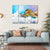 Temple With Cloudy Sky & Lake Canvas Wall Art-1 Piece-Gallery Wrap-36" x 24"-Tiaracle