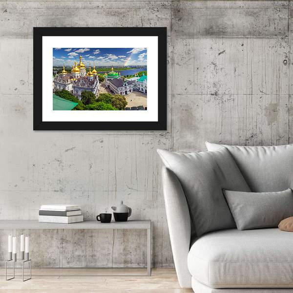 Temples Cathedral In Kiev Ukraine Canvas Wall Art-3 Horizontal-Gallery Wrap-25" x 16"-Tiaracle