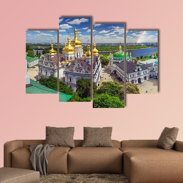 Temples Cathedral In Kiev Ukraine Canvas Wall Art-4 Pop-Gallery Wrap-50" x 32"-Tiaracle