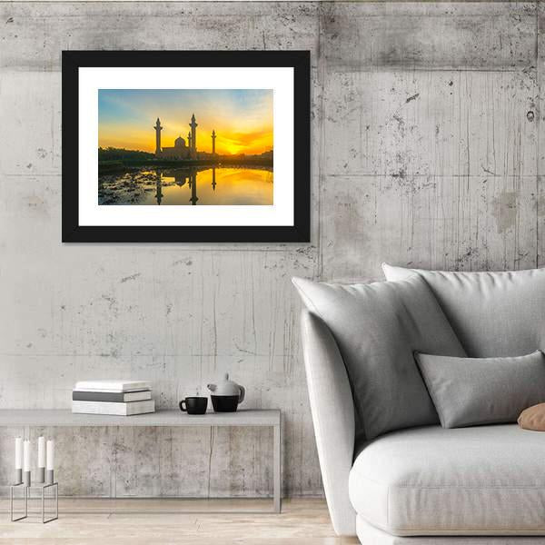 Tengku Ampuan Jemaah Mosque Canvas Wall Art-5 Horizontal-Gallery Wrap-22" x 12"-Tiaracle