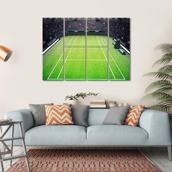 Tennis Stadium Canvas Wall Art-4 Horizontal-Gallery Wrap-34" x 24"-Tiaracle
