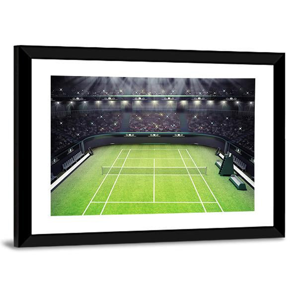 Tennis Stadium Vertical Canvas Wall Art-3 Vertical-Gallery Wrap-12" x 25"-Tiaracle