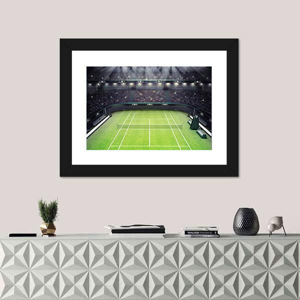 Tennis Stadium Vertical Canvas Wall Art-3 Vertical-Gallery Wrap-12" x 25"-Tiaracle