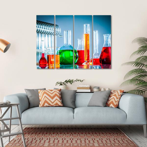 Test Tubes Canvas Wall Art-4 Horizontal-Gallery Wrap-34" x 24"-Tiaracle